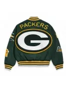 Green Bay Packers Green Varsity Wool Jacket - Pennant Edition