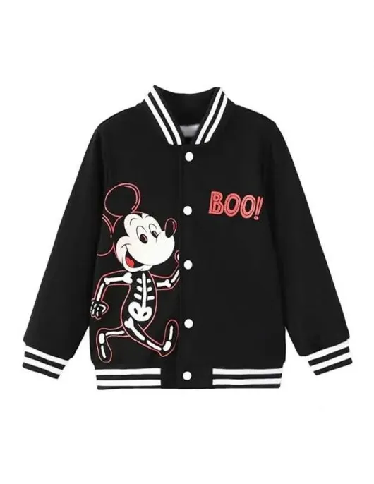 Halloween Mickey Mouse Skeleton Varsity Jacket Halloween Mickey Mouse Skeleton Varsity Jacket