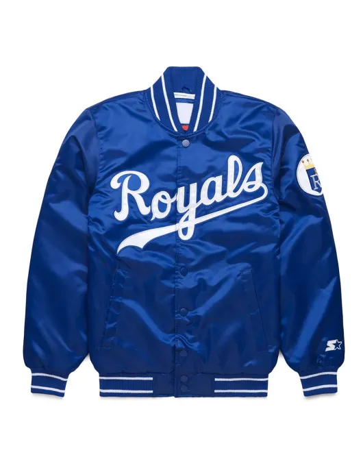 Kansas City Royals Classic Royal Blue Satin Jacket