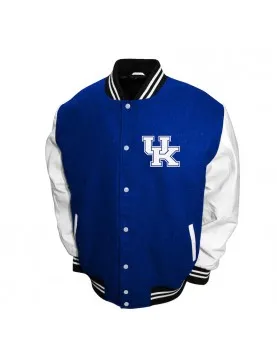 Kentucky Wildcats Graduate Royal and White Varsity Jacket