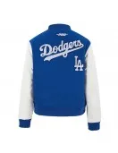 LA Dodgers Game Day Classics Royal Varsity Wool/Leather Jacket