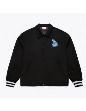 LA Dodgers Oversweep Black Varsity Wool Jacket