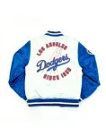  LA Dodgers White and Blue Jacket