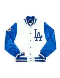  LA Dodgers White and Blue Jacket