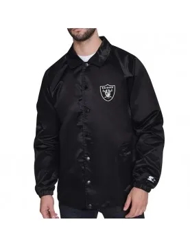 Las Vegas Raiders Retro Logo Coaches Jacket