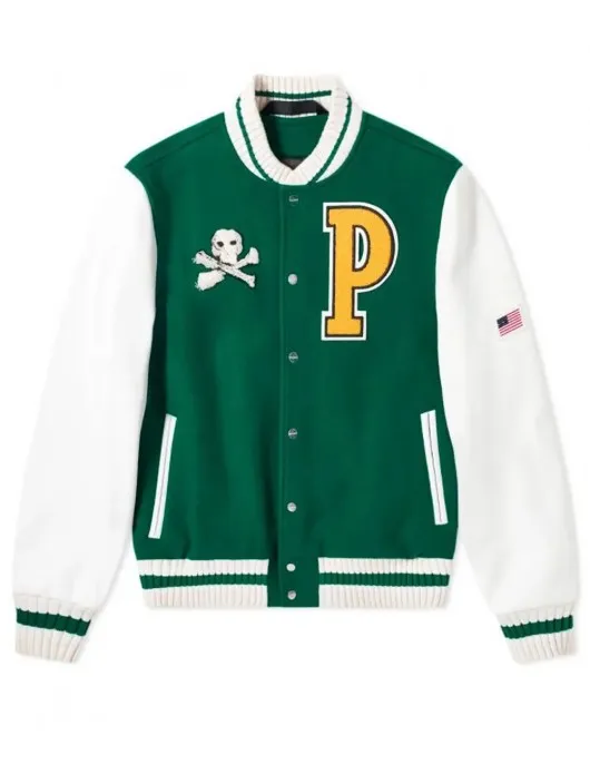 Letterman Men’s Palm Angels Teddy Bear Jacket Letterman Men’s Palm Angels Teddy Bear Jacket