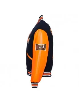 Lincoln University (PA) Black and Orange Varsity Jacket - Unisex Wool &amp; Leather
