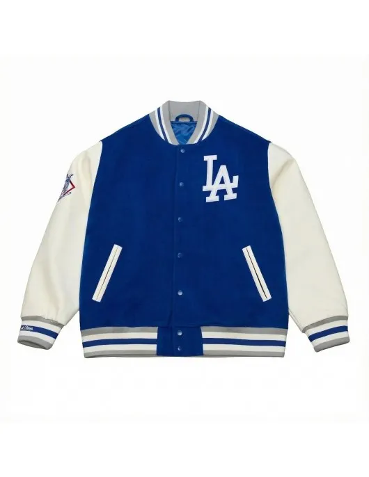 Los Angeles Dodgers M&N Royal Off Day Varsity Jacket