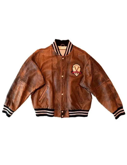 Louisville Slugger Varsity Brown Leather Jacket