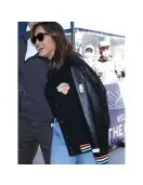 Mariska Hargitay New York Knicks Nowhere Varsity Jacket
