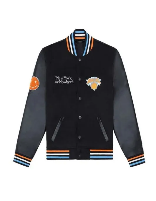 Mariska Hargitay New York Knicks Nowhere Varsity Jacket