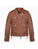 Mary Fitzgerald Bonnet Selling Sunset Leather Jacket