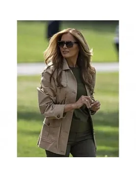Melania Trump Texas Beige Cotton Jacket