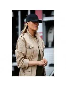 Melania Trump Texas Beige Cotton Jacket