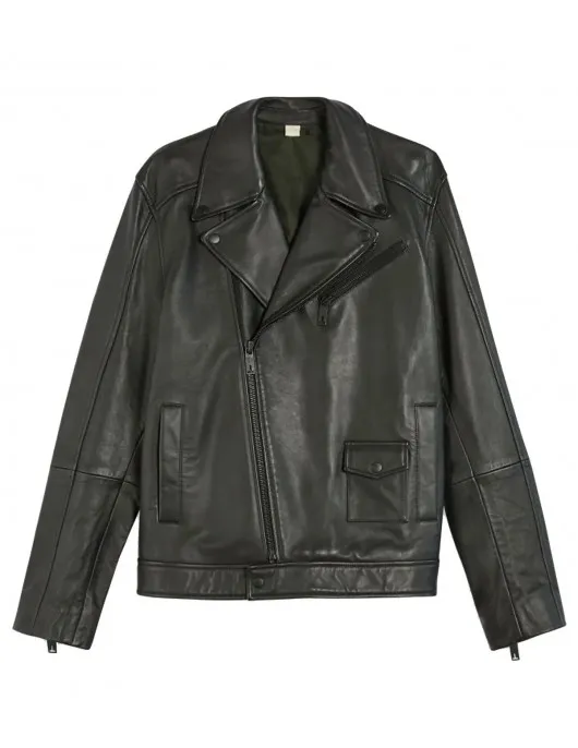 Men’s Black Classic Carve Motorcycle Leather Jacket Men’s Black Classic Carve Motorcycle Leather Jacket