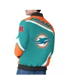 Miami Dolphins Maximum Racing Aqua Jacket