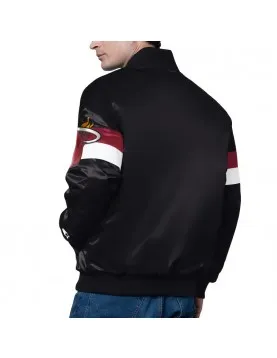 Miami Heat Triple Option Varsity Satin Jacket