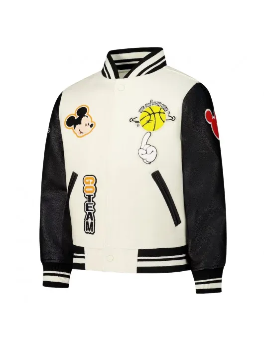 Mickey Mouse Basketball Varsity Jacket Mickey Mouse Basketball Varsity Jacket