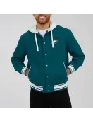 Midnight Green Philadelphia Eagles Cotton Hooded Jacket
