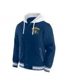 Milwaukee Brewers Navy Hooded Cotton Jacket