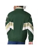 Milwaukee Bucks Captain Hunter Green Varsity Satin Jacket