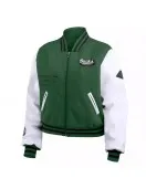 Milwaukee Bucks Green White Varsity Full-Zip Jacket