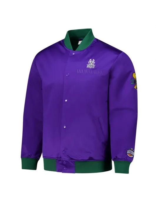 Milwaukee Bucks OG 3.0 Lightweight Purple Satin Jacket
