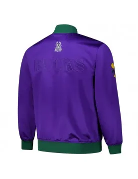 Milwaukee Bucks OG 3.0 Lightweight Purple Satin Jacket