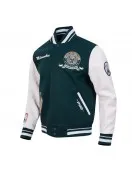 Milwaukee Bucks Team Badge Classic Rib Varsity Jacket