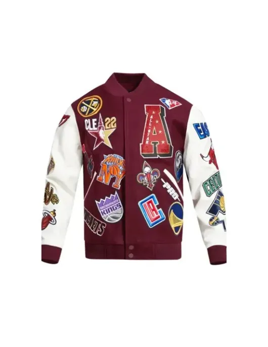 NBA All Star Maroon and White Jacket