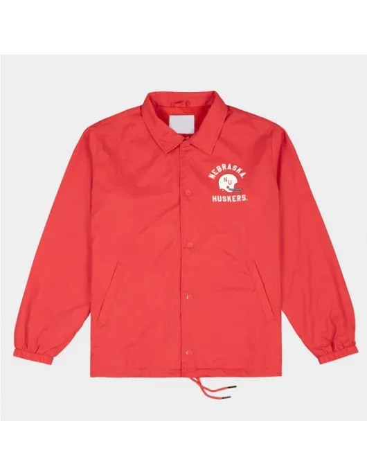 Nebraska Cornhuskers Football Helmet Coaches Jacket