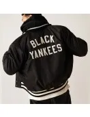 New York Black Yankees Varsity Satin Jacket