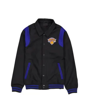New York Knicks Sport Night Teddy Varsity Jacket
