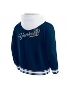 New York Yankees Navy Hooded Cotton Jacket New York Yankees Navy Hooded Cotton Jacket