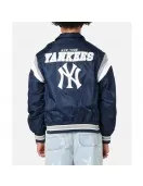 New York Yankees Retro Stadium Navy Satin Jacket New York Yankees Retro Stadium Navy Satin Jacket
