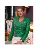 Nicole Young Selling Sunset Green Leather Jacket Nicole Young Selling Sunset Green Leather Jacket