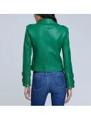 Nicole Young Selling Sunset Green Leather Jacket Nicole Young Selling Sunset Green Leather Jacket