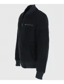 Noah Mens Navy Blue Bomber Suede Leather Jacket Noah Mens Navy Blue Bomber Suede Leather Jacket
