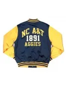 North Carolina A&T Navy and Gold Baseball Jacket