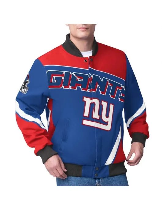 NY Giants Maximum Racing Royal Jacket NY Giants Maximum Racing Royal Jacket