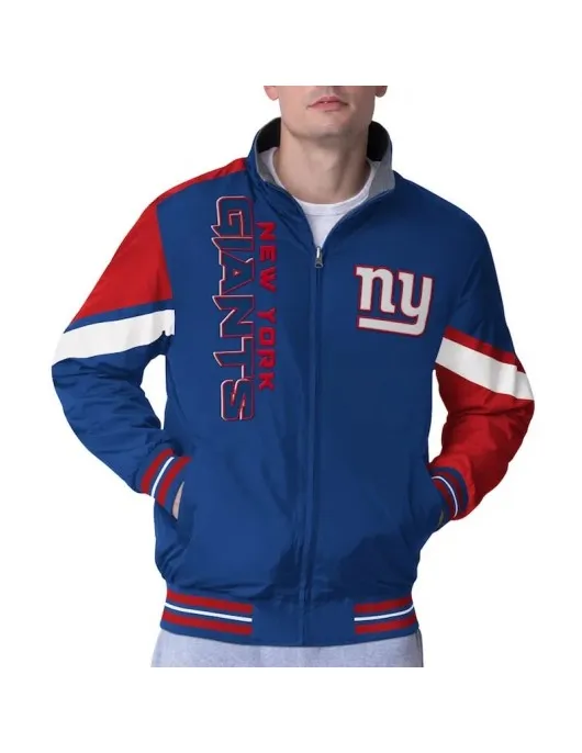 NY Giants Strong Arm Royal Full-Zip Jacket