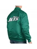 NY Jets Exclusive Green Varsity Satin Jacket