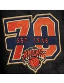 NY Knicks Black Out Team Logo Varsity Jacket NY Knicks Black Out Team Logo Varsity Jacket