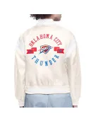 Oklahoma City Thunder Printed Logo Varsity Satin Jacket