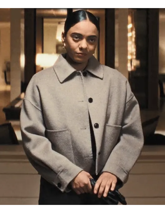 Olivia Benitez The Beast In Me Aleyse Shannon Gray Jacket