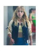 Olympo S01 Amaia Olaberria Bomber Fleece Navy and White Jacket Olympo S01 Amaia Olaberria Bomber Fleece Navy and White Jacket