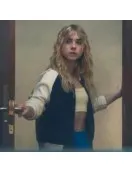 Olympo S01 Amaia Olaberria Bomber Fleece Navy and White Jacket Olympo S01 Amaia Olaberria Bomber Fleece Navy and White Jacket