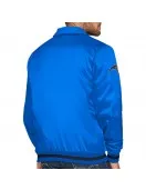 Orlando Magic Stitch Applique Blue Satin Jacket