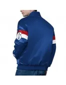 Philadelphia 76ers Triple Option Varsity Satin Jacket