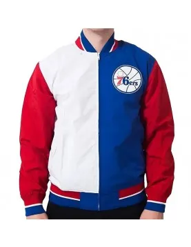 Philadelphia 76ers Warm Up Team History Jacket